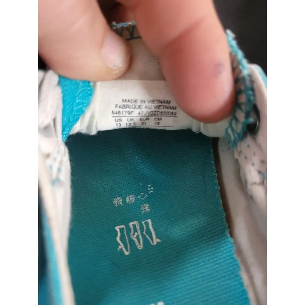 AQUA CONVERSE SLIP ON SNEAKERS-SIZE 13 Kids Toddler